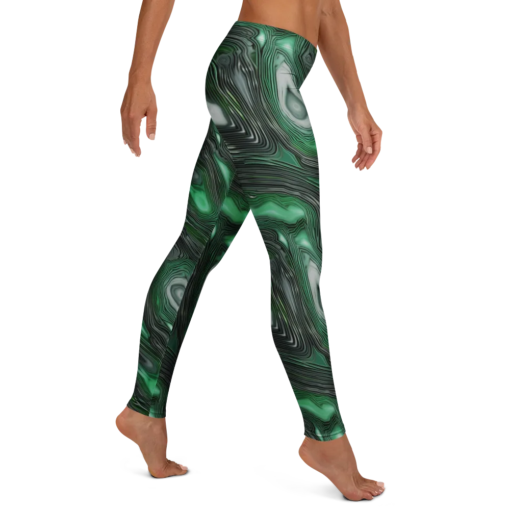 Malachite Current on Leggings — Right