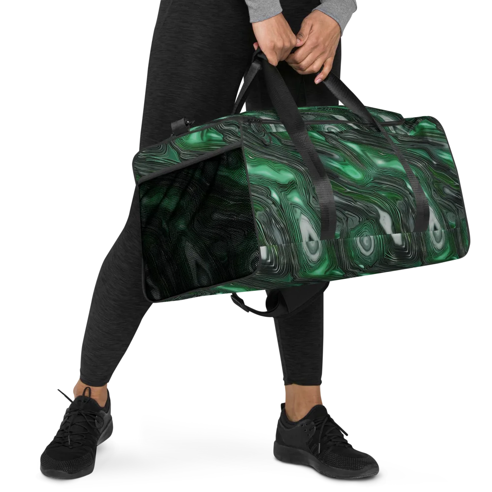 Malachite Current on Duffle Bag — Right Front
