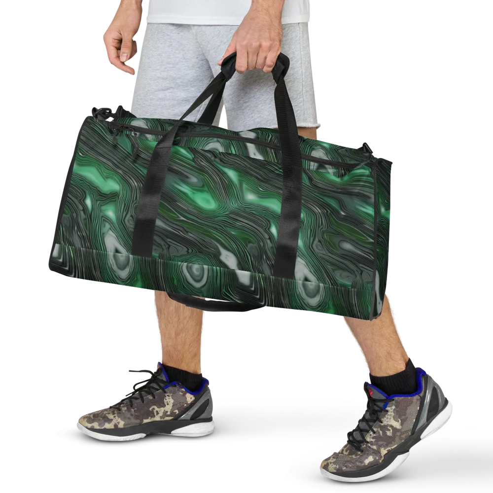 Malachite Current on Duffle Bag — Front