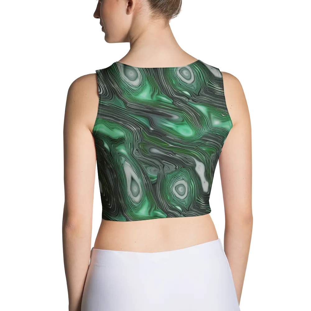 Malachite Current on Crop Top — Back