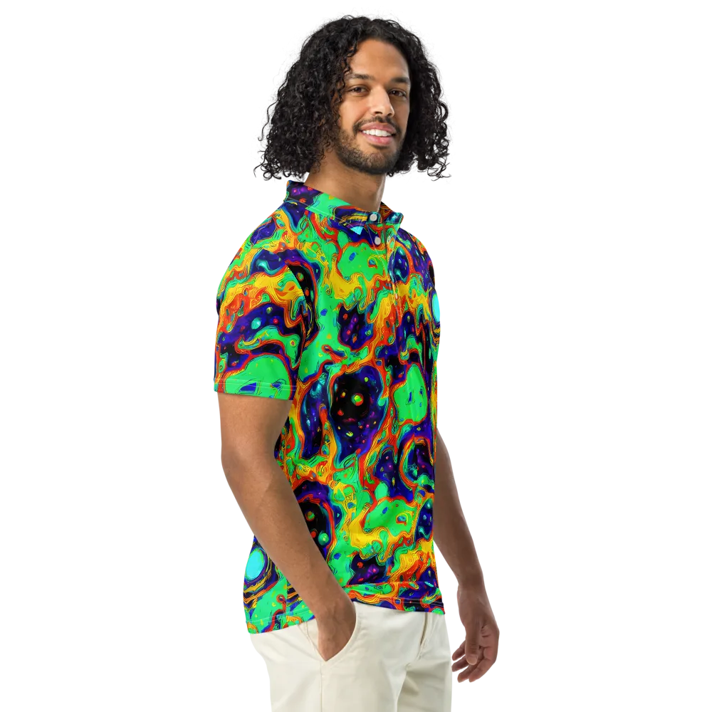 Deep Space Melt on Men's Slim Fit Polo Shirt — Right Front