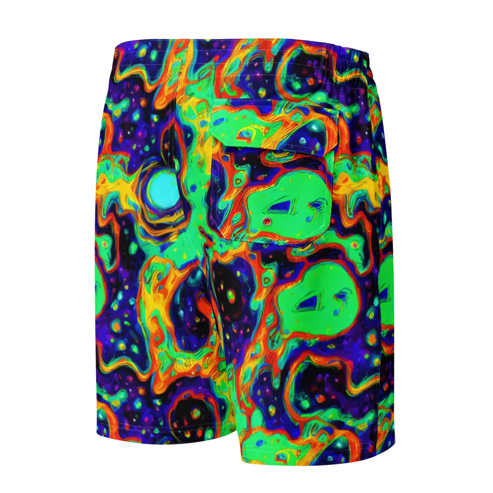 Deep Space Melt on Men's Board Shorts — Back