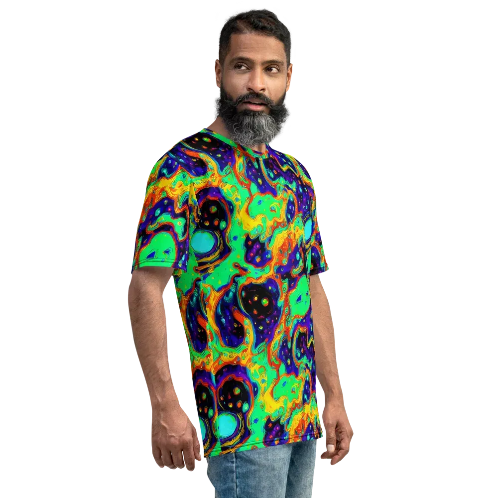 Deep Space Melt on Men's Crew Neck T-Shirt — Right