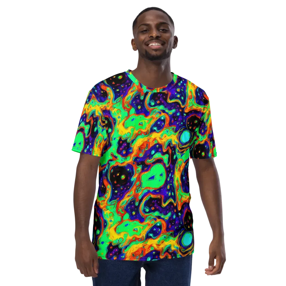 Deep Space Melt on Men's Crew Neck T-Shirt — Front