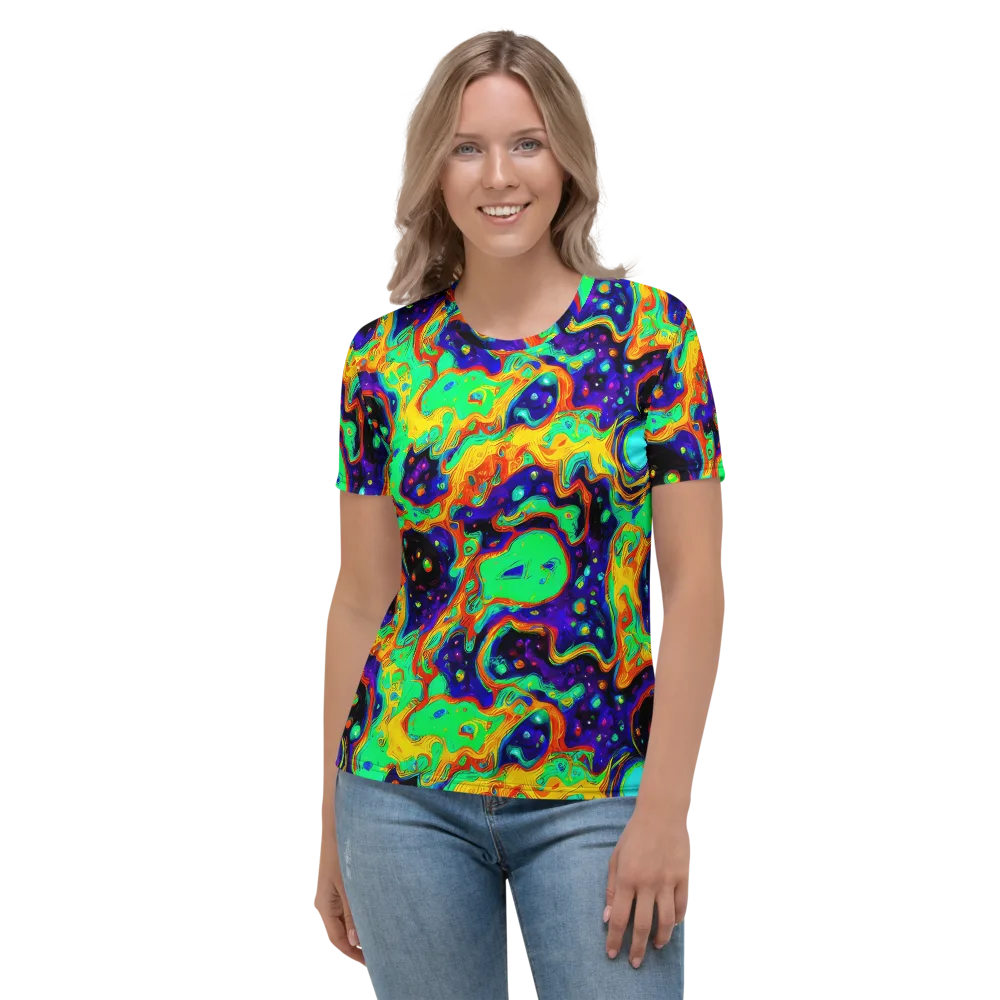 Deep Space Melt on Women's Crew Neck T-Shirt — Front