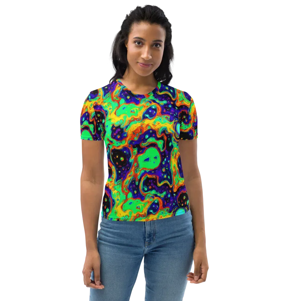 Deep Space Melt on Women's Crew Neck T-Shirt — Front