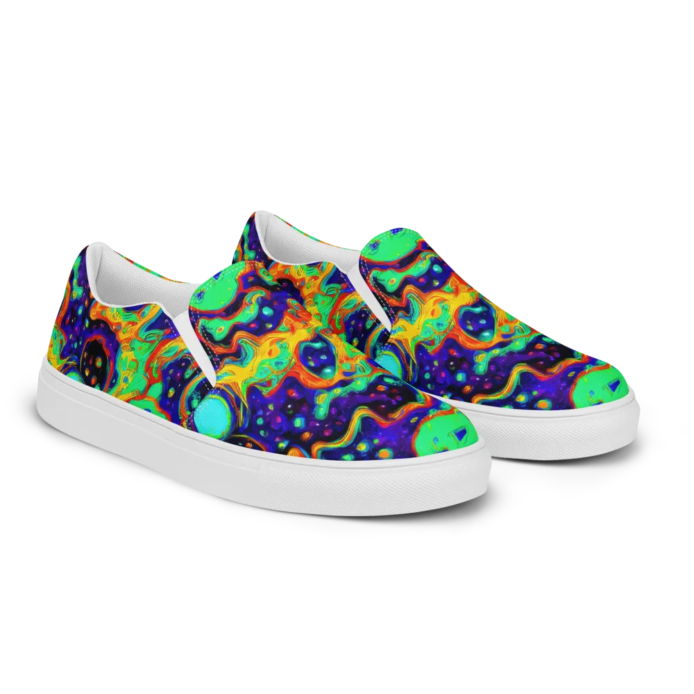 Deep Space Melt on Men's Slip-On Canvas Shoes — Right Front