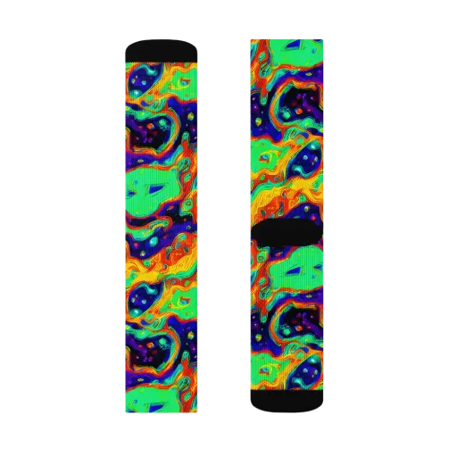 Deep Space Melt on a Socks