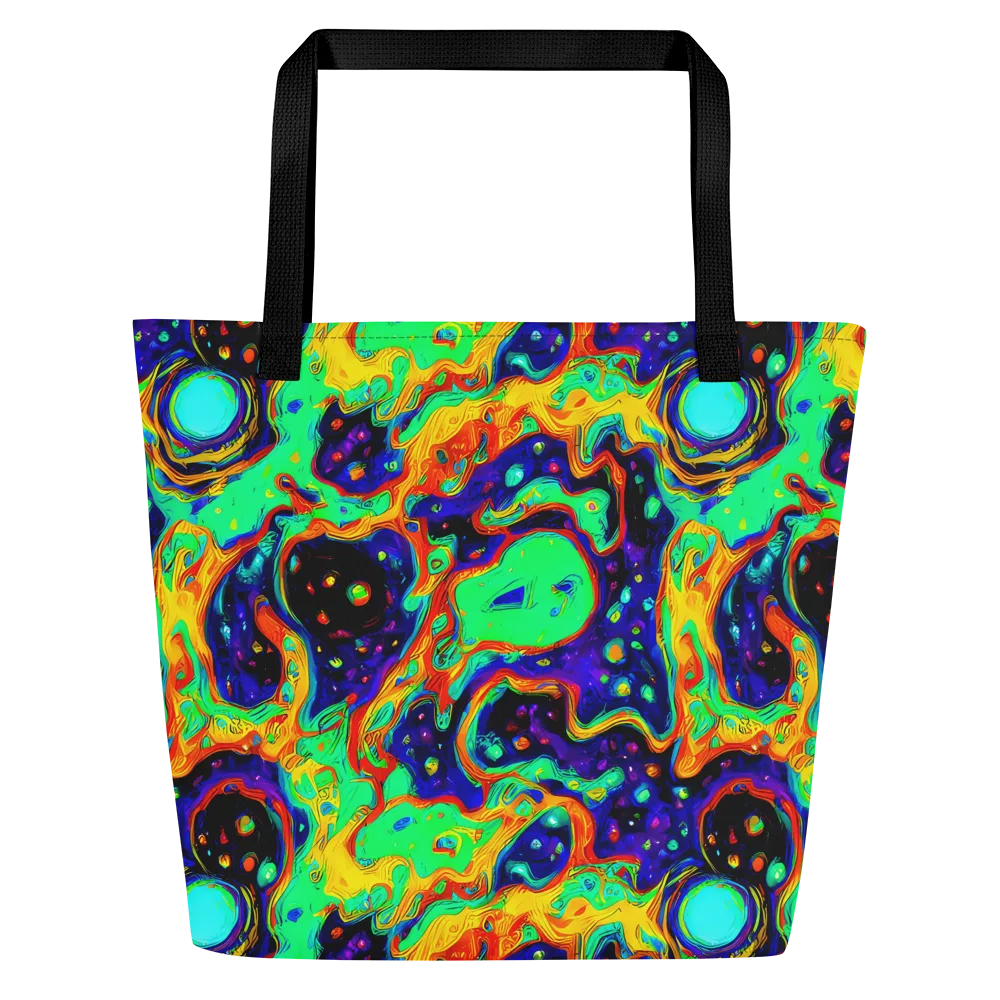 Deep Space Melt on Large Tote Bag W/ Pocket — Front
