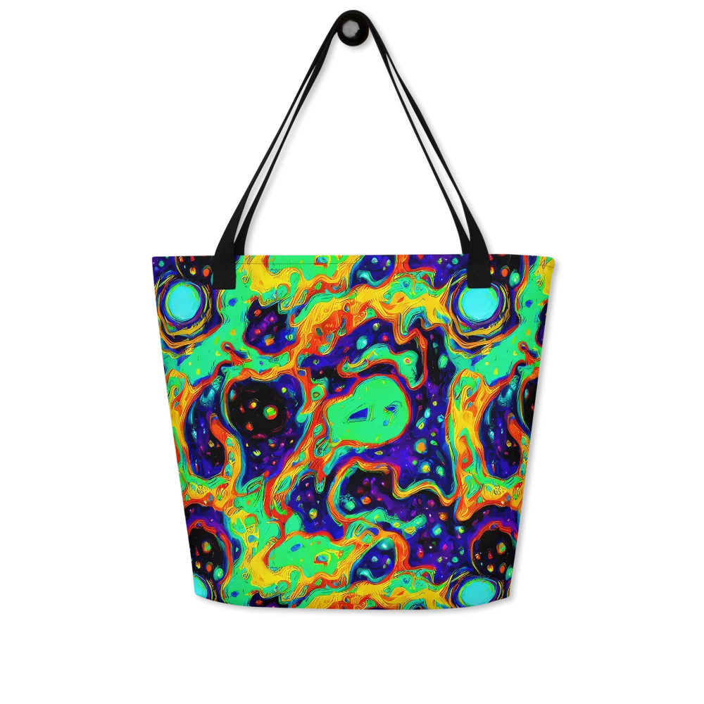 Deep Space Melt on Large Tote Bag W/ Pocket — Front