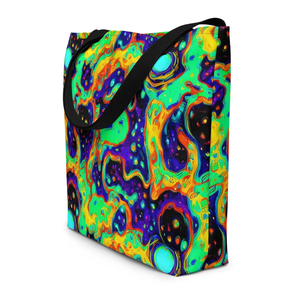 Deep Space Melt on Large Tote Bag W/ Pocket — Front