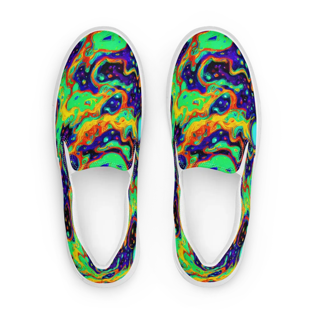 Deep Space Melt on Women's Slip-On Canvas Shoes — Front