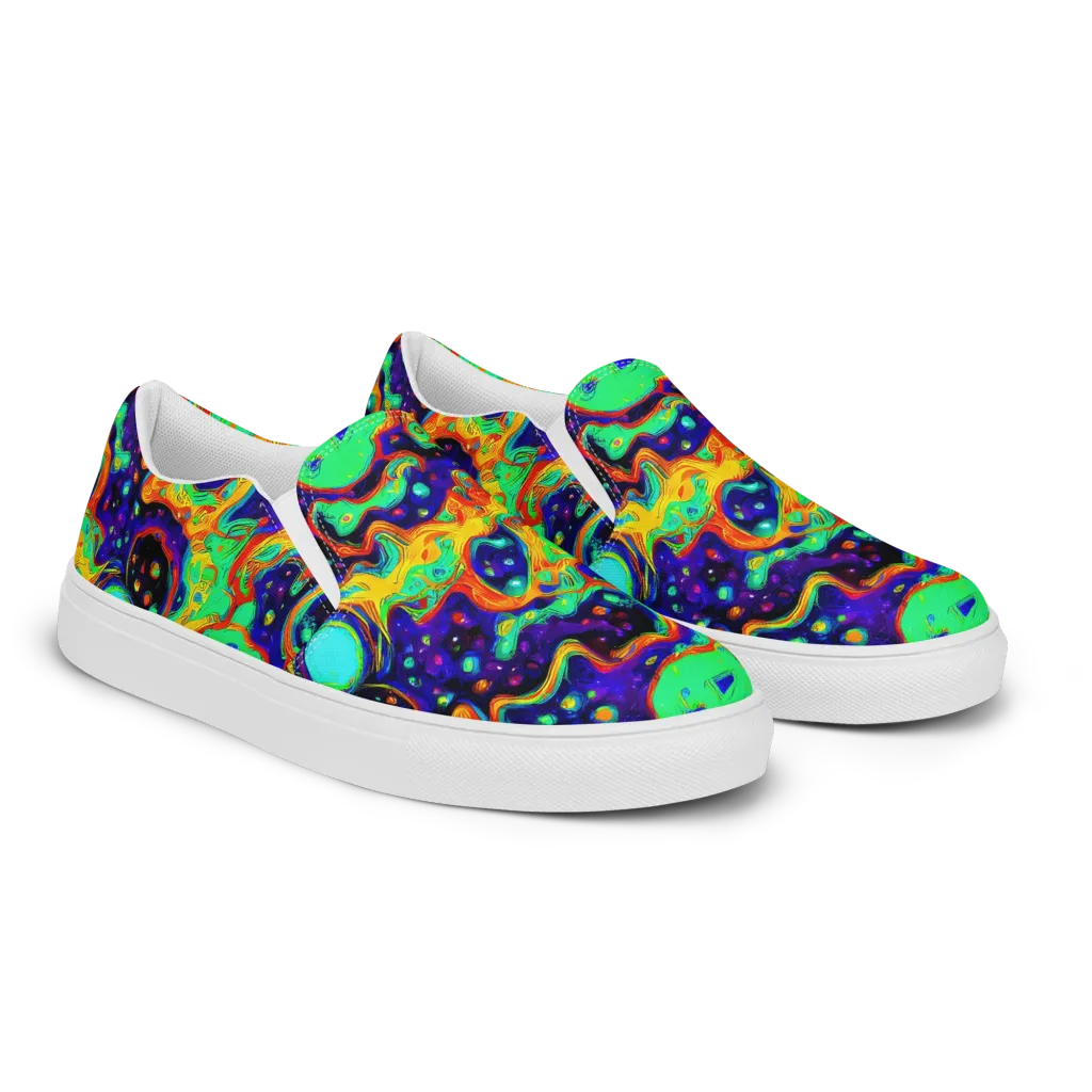 Deep Space Melt on Women's Slip-On Canvas Shoes — Right Front