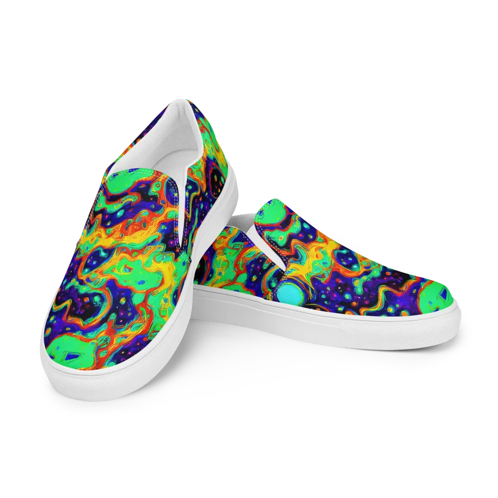 Deep Space Melt on Women's Slip-On Canvas Shoes — Left Front