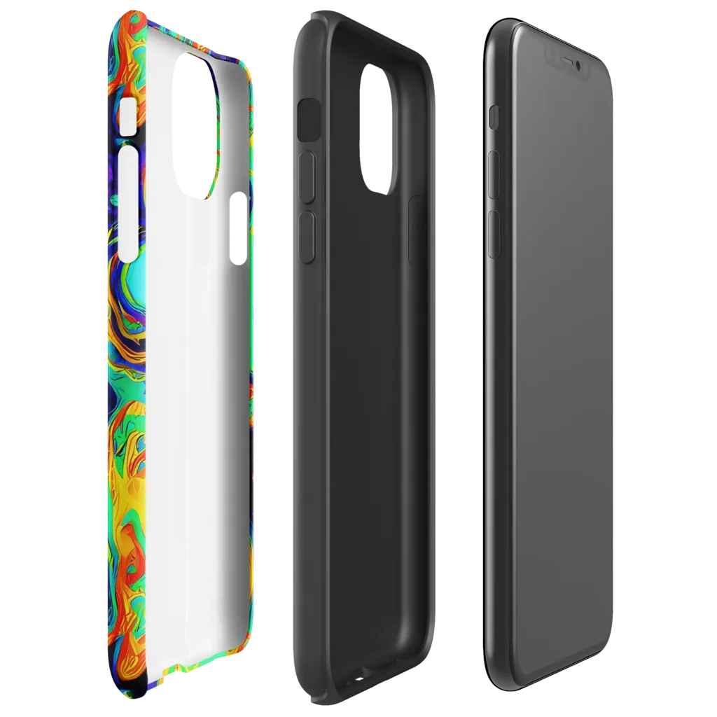 Deep Space Melt on Tough Case for iPhone® — Right