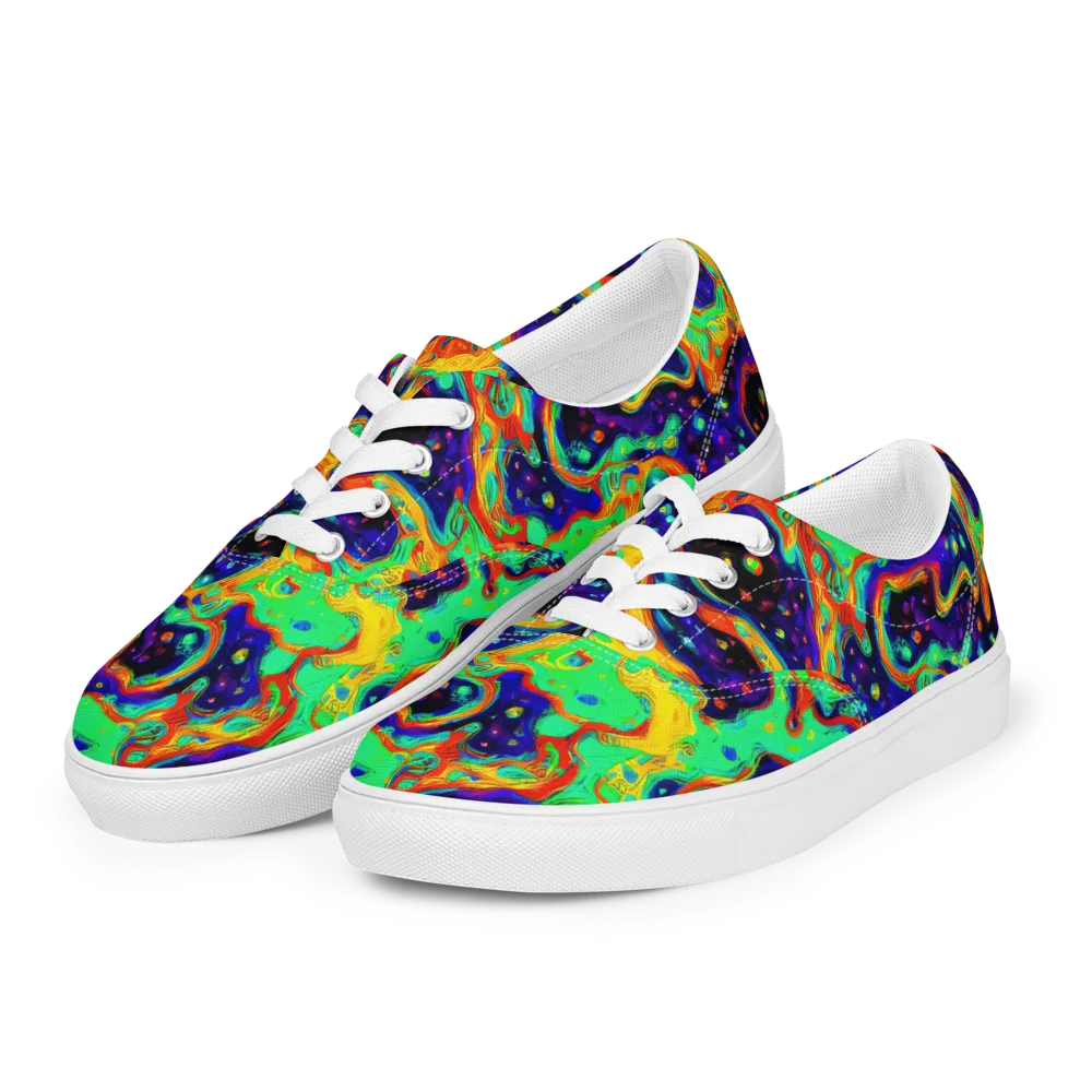 Deep Space Melt on Men's Lace-Up Canvas Shoes — Left Front