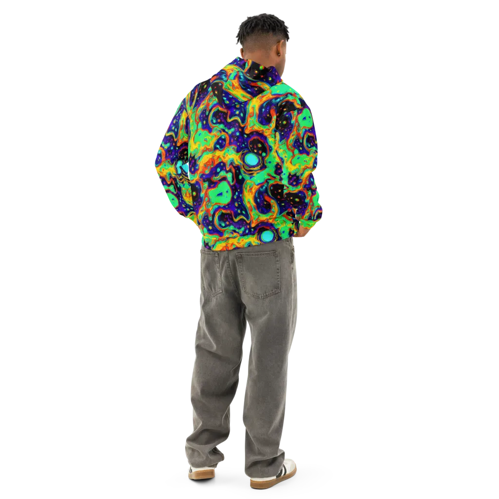 Deep Space Melt on Cotton Hoodie — Back