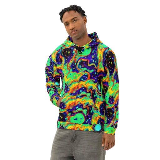 Deep Space Melt on a Cotton Hoodie