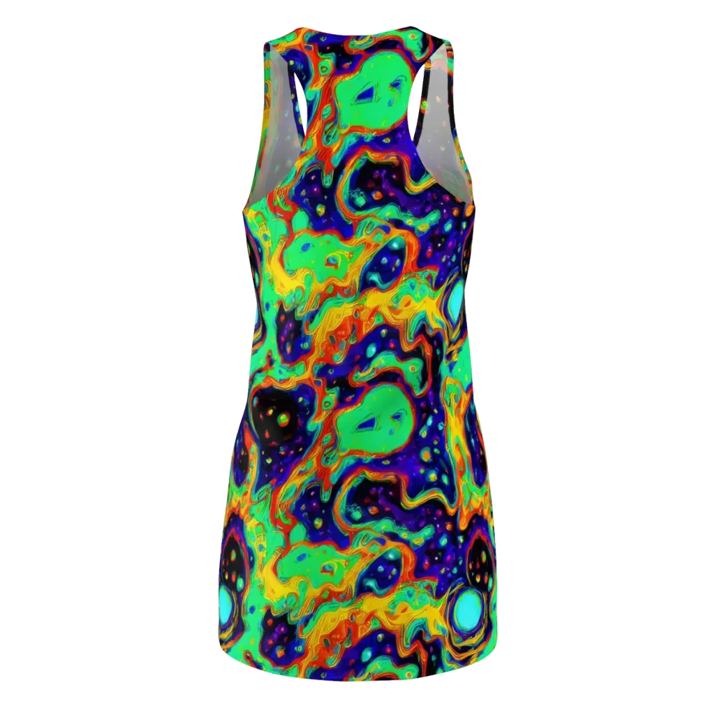 Deep Space Melt on Racerback Dress — Back