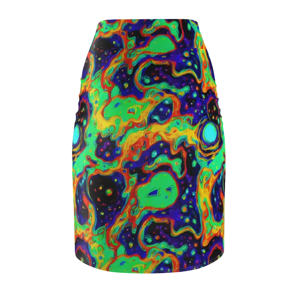 Deep Space Melt on Pencil Skirt — Back