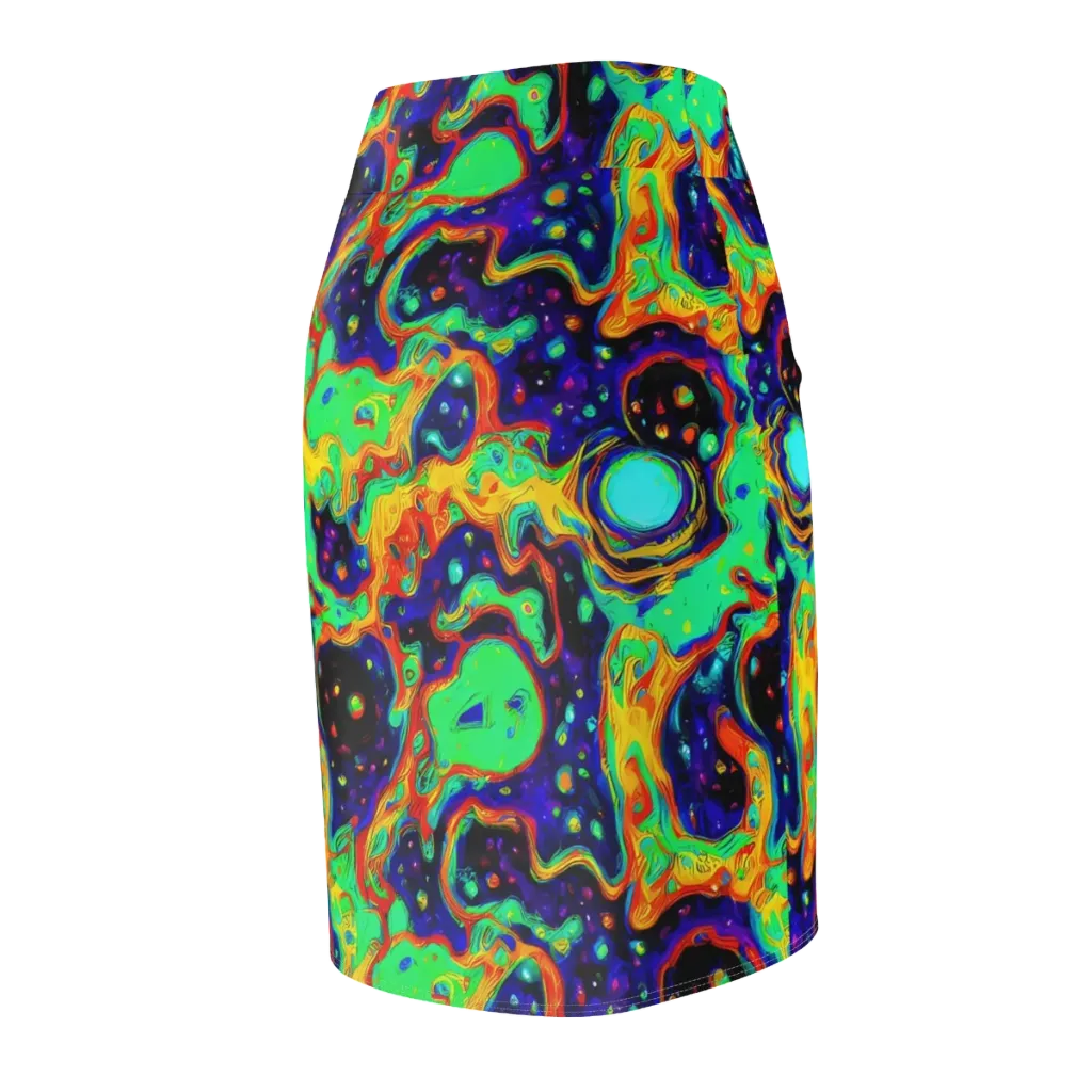 Deep Space Melt on Pencil Skirt — Back Side