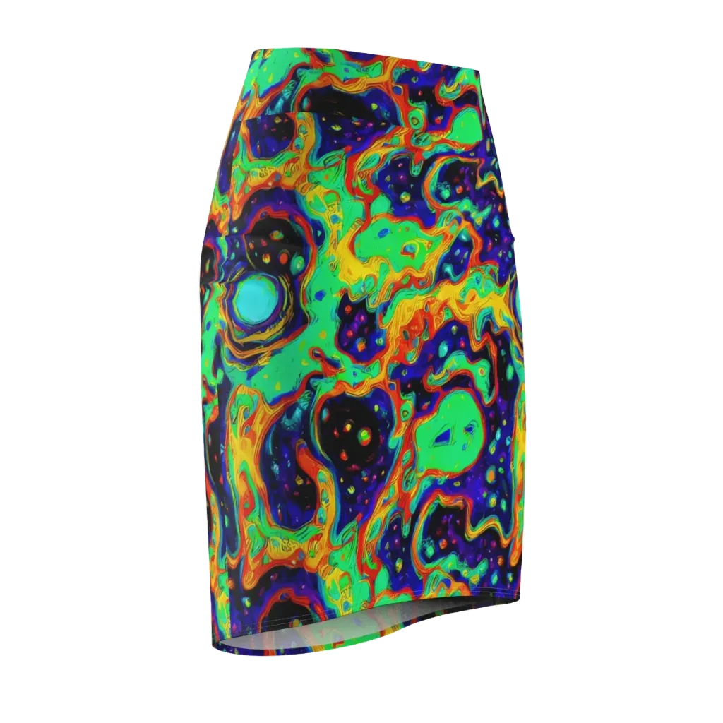 Deep Space Melt on Pencil Skirt — Front Side