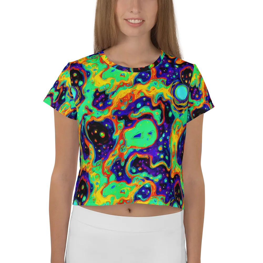 Deep Space Melt on Crop Tee — Front