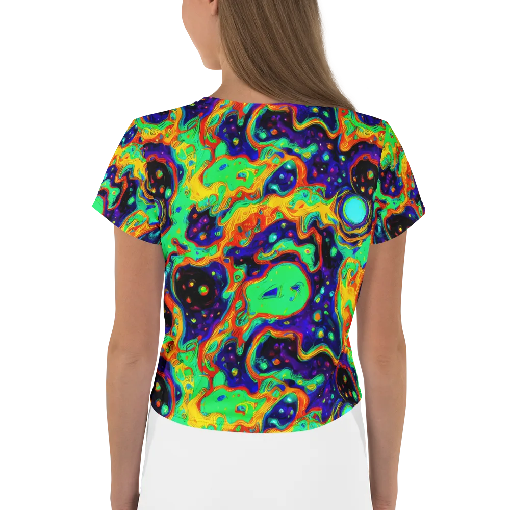 Deep Space Melt on Crop Tee — Back