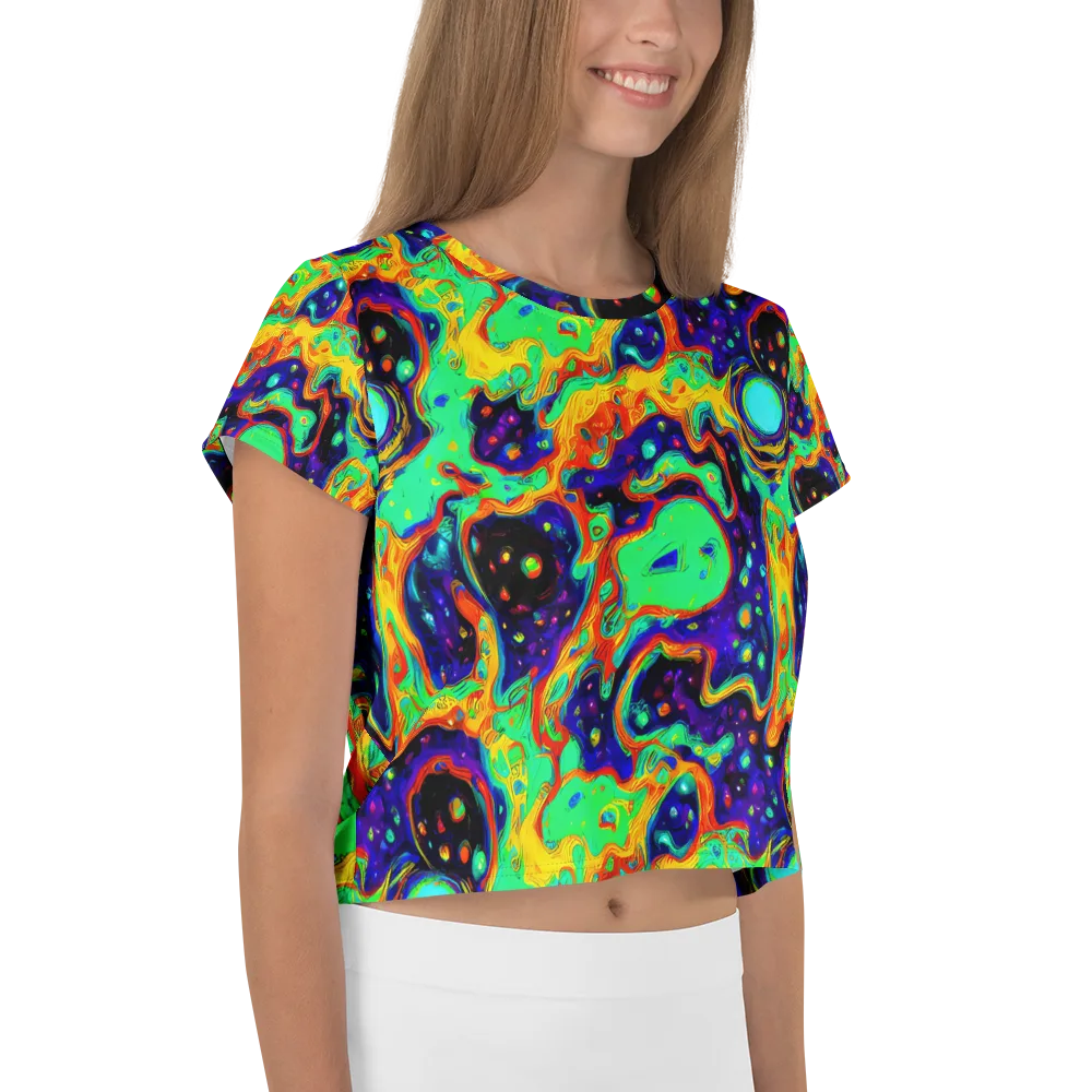 Deep Space Melt on Crop Tee — Right