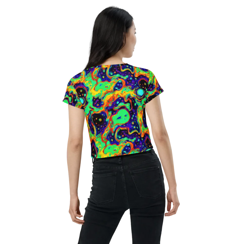 Deep Space Melt on Crop Tee — Back