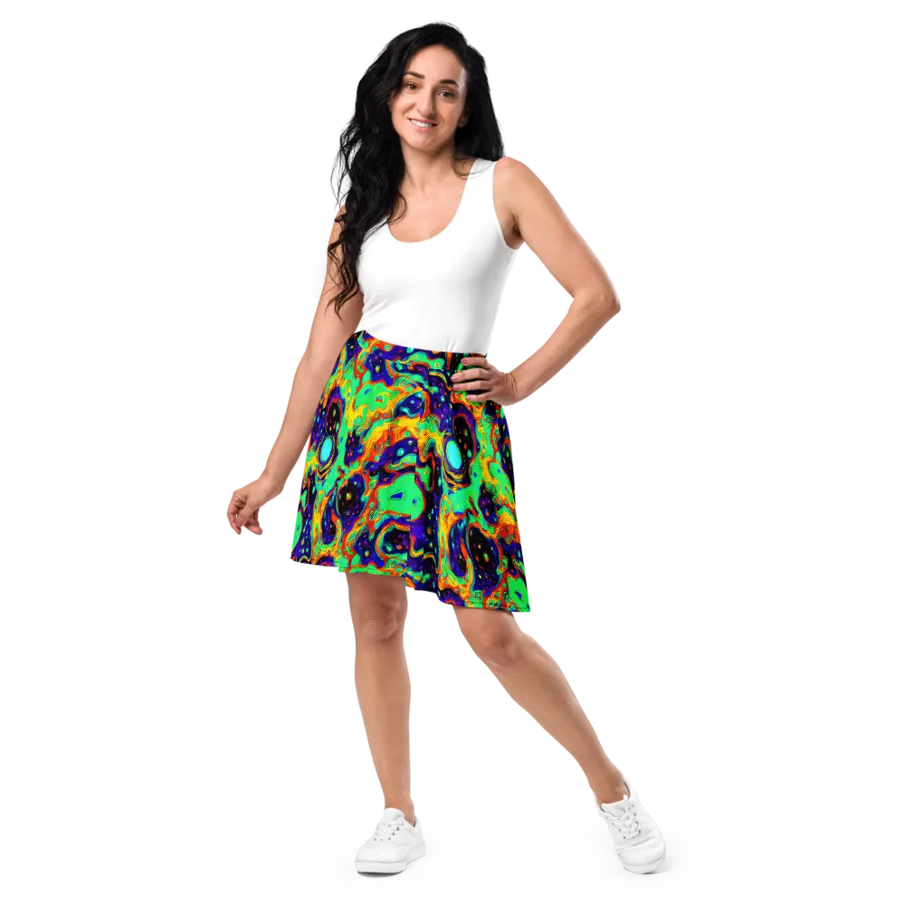 Deep Space Melt on Skater Skirt — Front