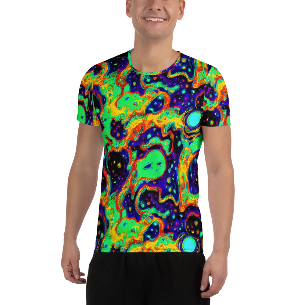 Deep Space Melt on Men's Athletic T-Shirt — Front
