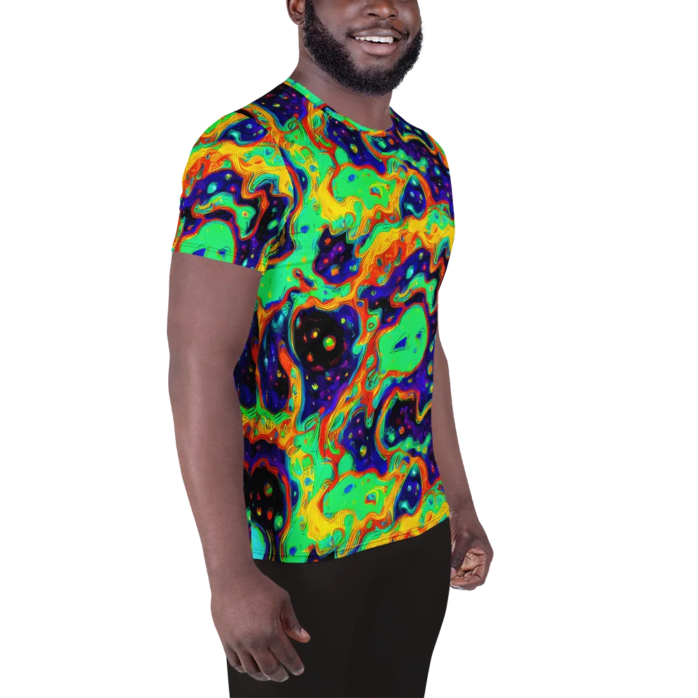 Deep Space Melt on Men's Athletic T-Shirt — Right