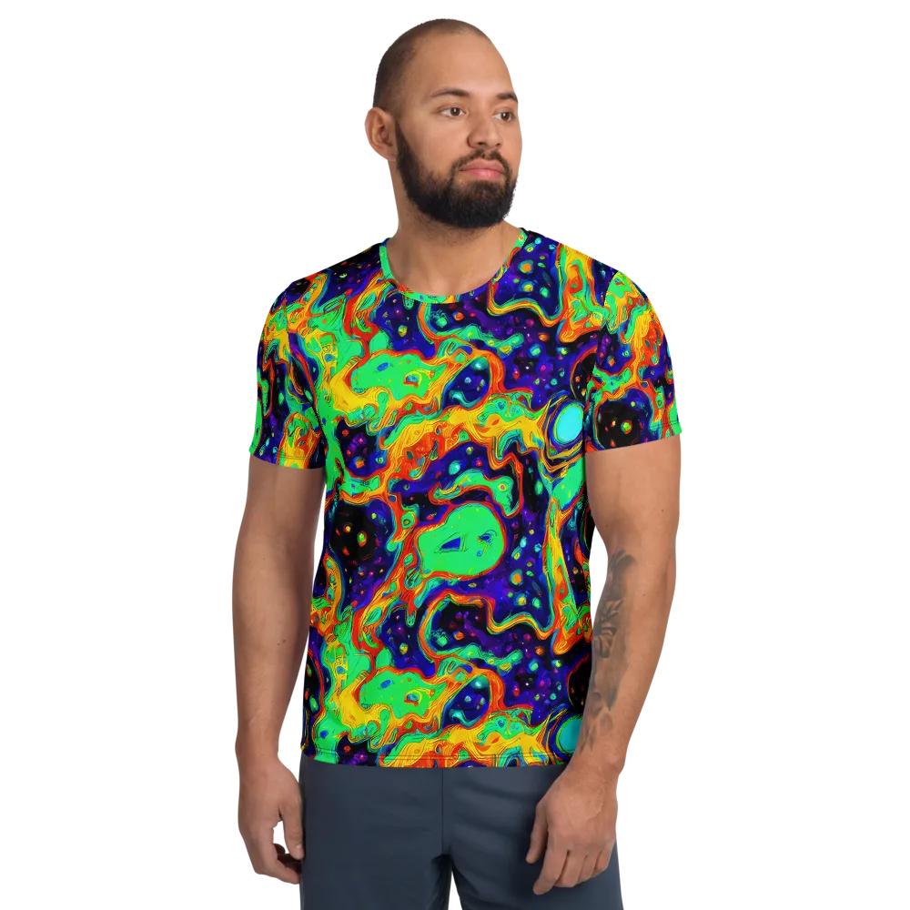 Deep Space Melt on Men's Athletic T-Shirt — Front