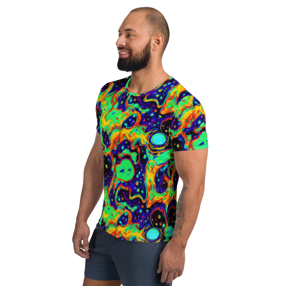 Deep Space Melt on Men's Athletic T-Shirt — Left