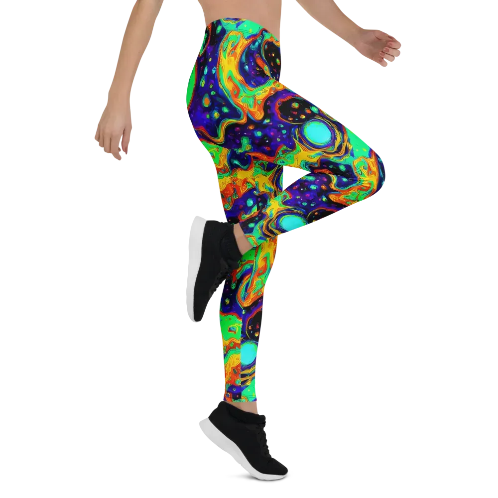 Deep Space Melt on Leggings — Right