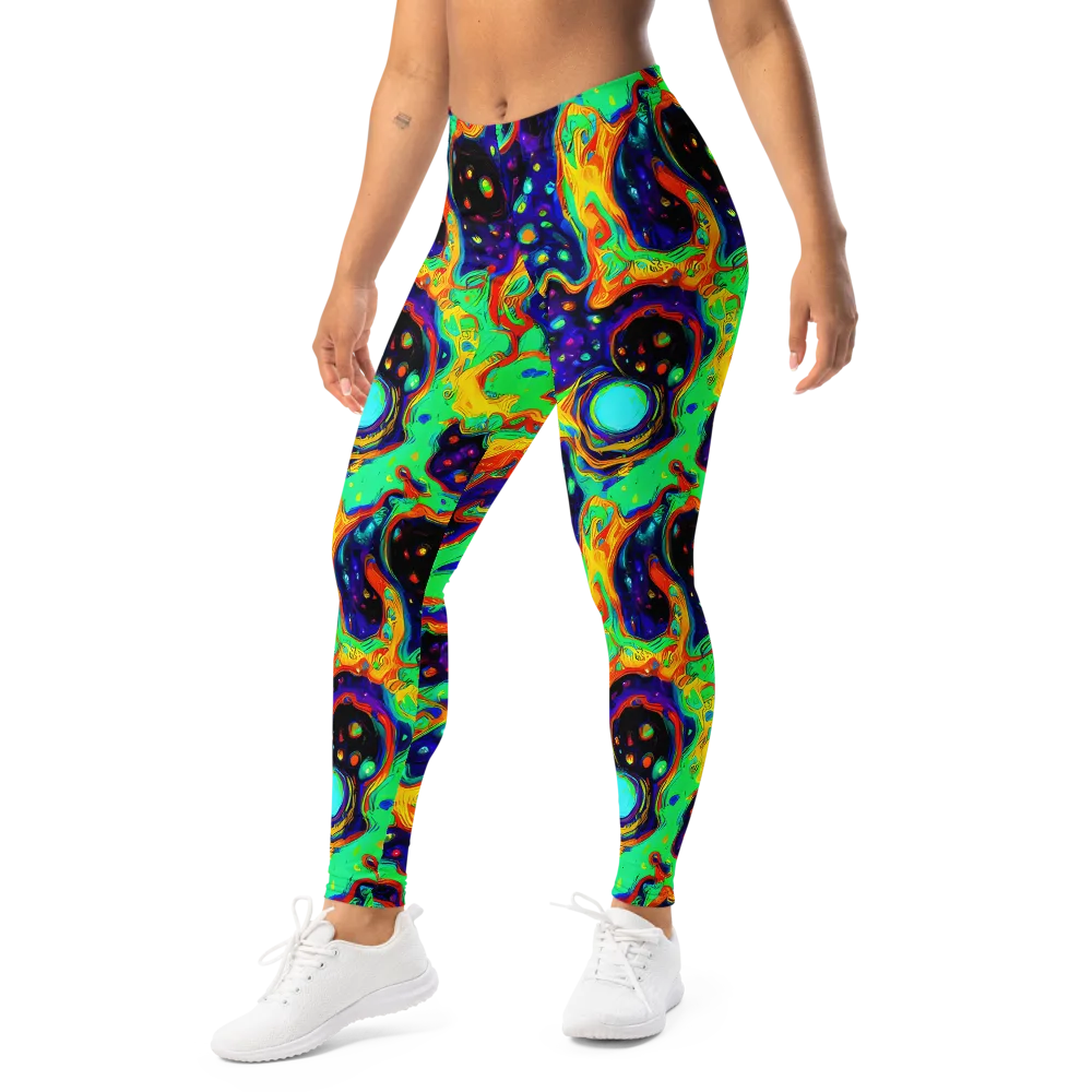 Deep Space Melt on Leggings — Left Front