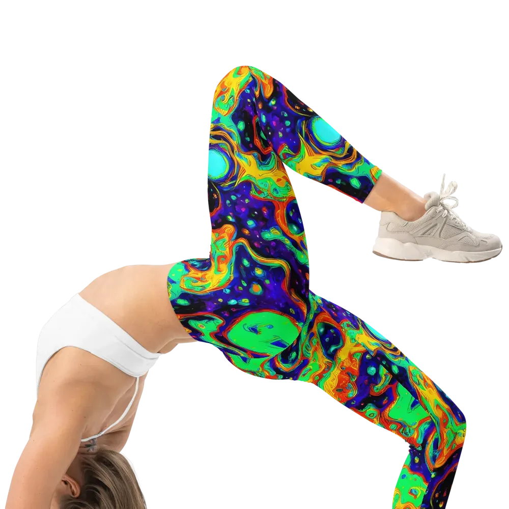 Deep Space Melt on Leggings — Right