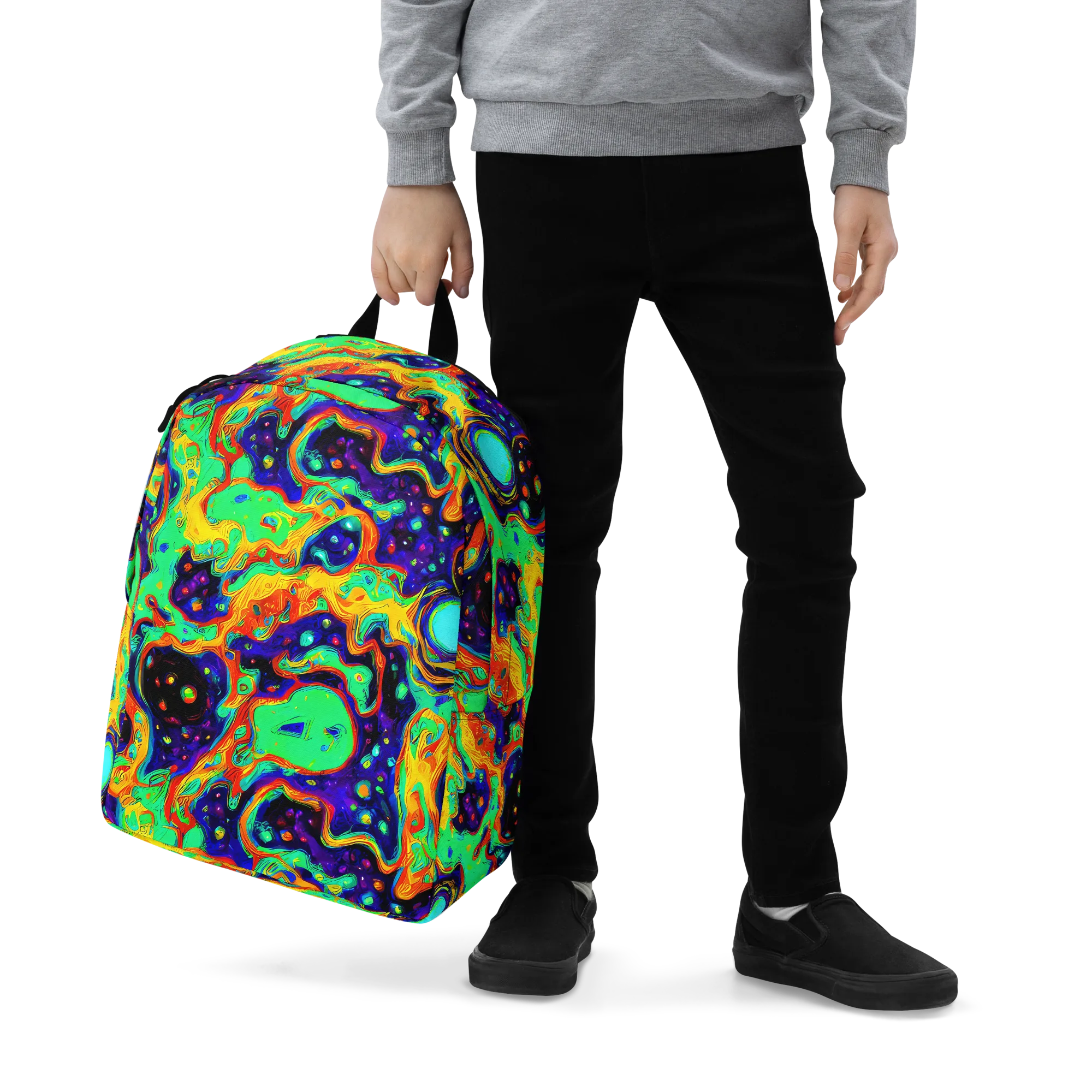 Deep Space Melt on Minimalist Backpack — Zoomed-in