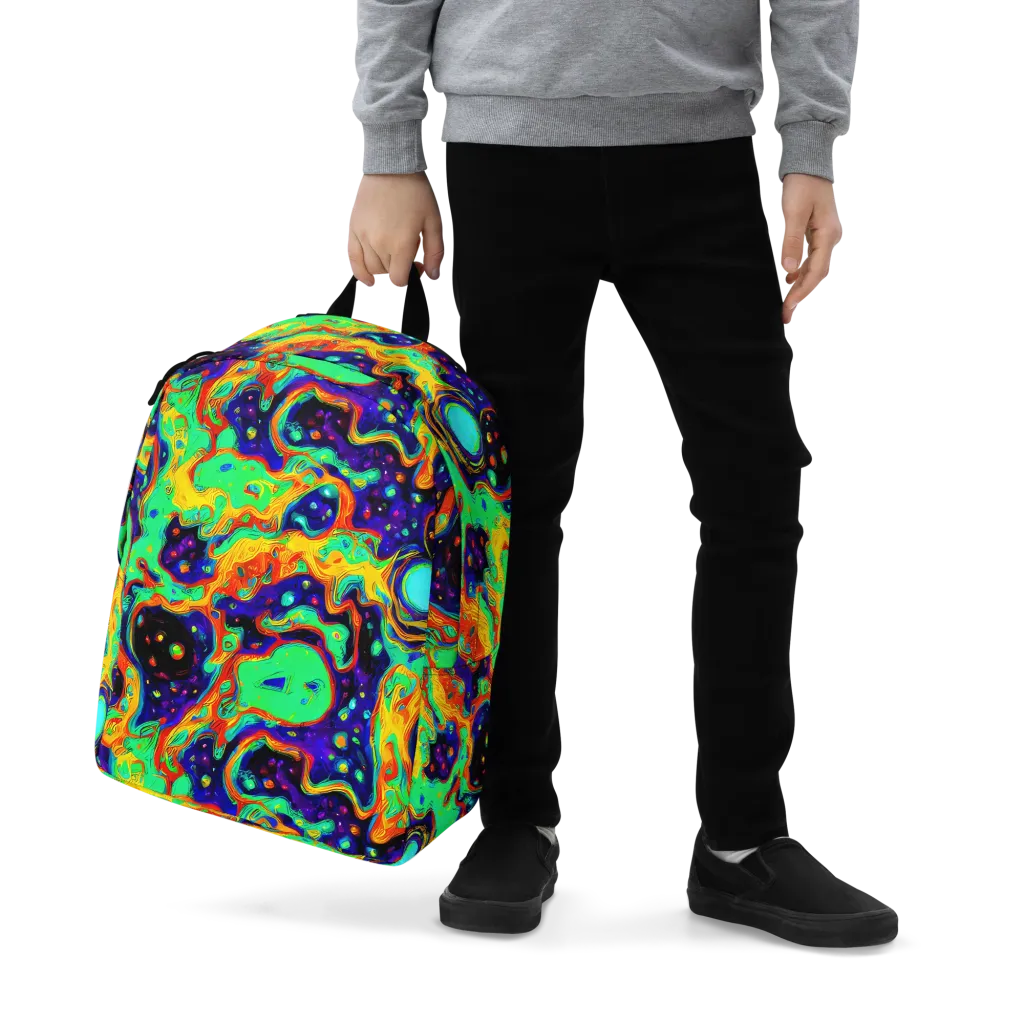 Deep Space Melt on Minimalist Backpack — Zoomed-in