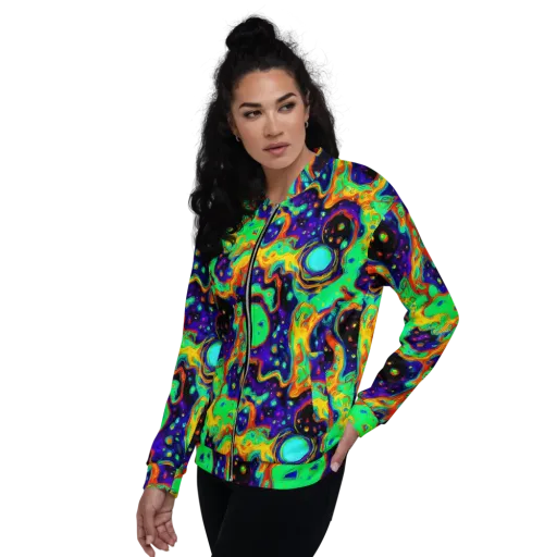 Deep Space Melt on a Bomber Jacket