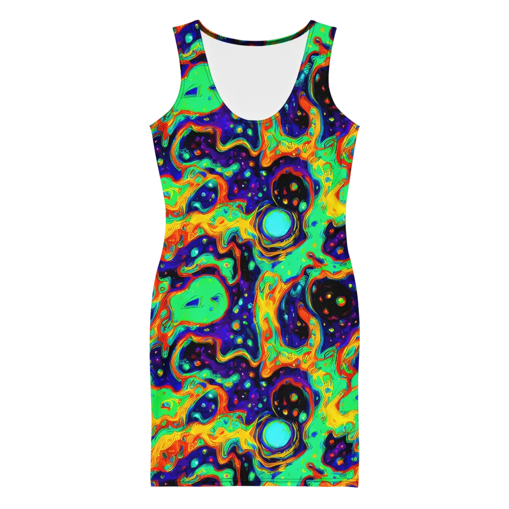 Deep Space Melt on Bodycon Dress — Front
