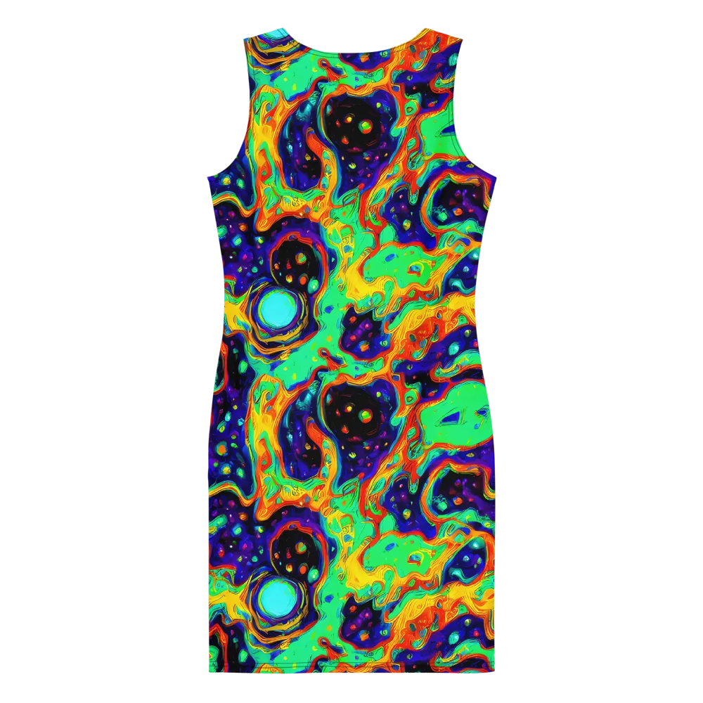 Deep Space Melt on Bodycon Dress — Back