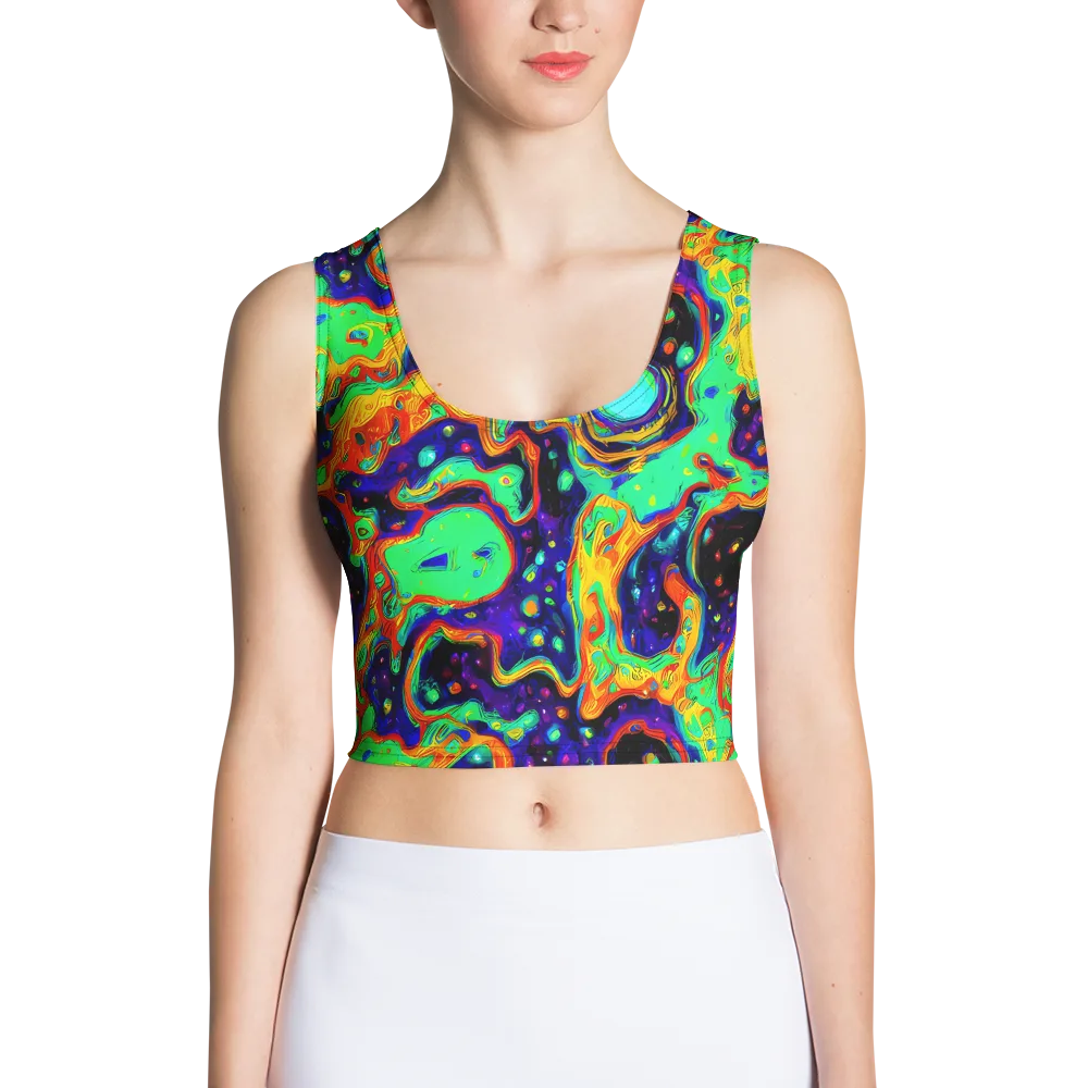 Deep Space Melt on Crop Top — Front