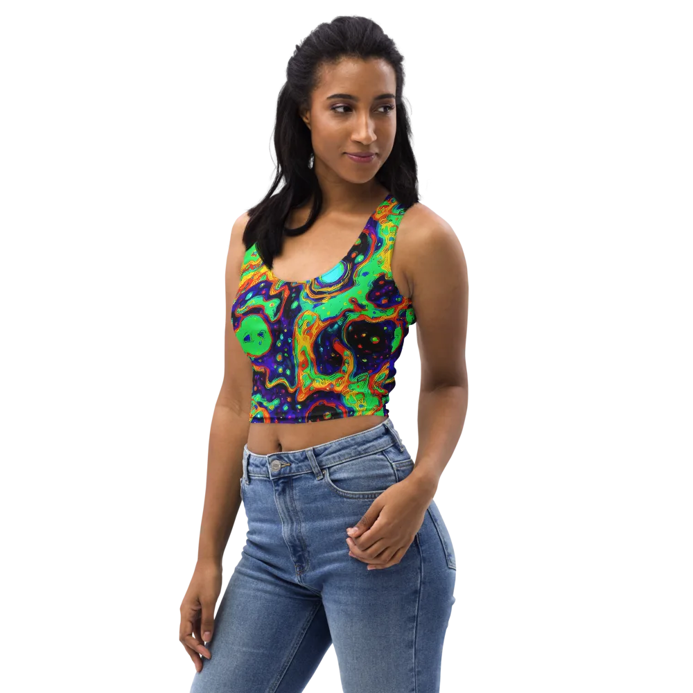 Deep Space Melt on Crop Top — Left Front