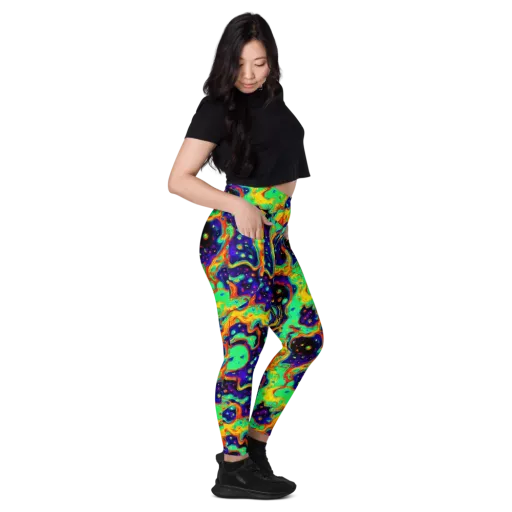 Deep Space Melt on a Leggings with Pockets