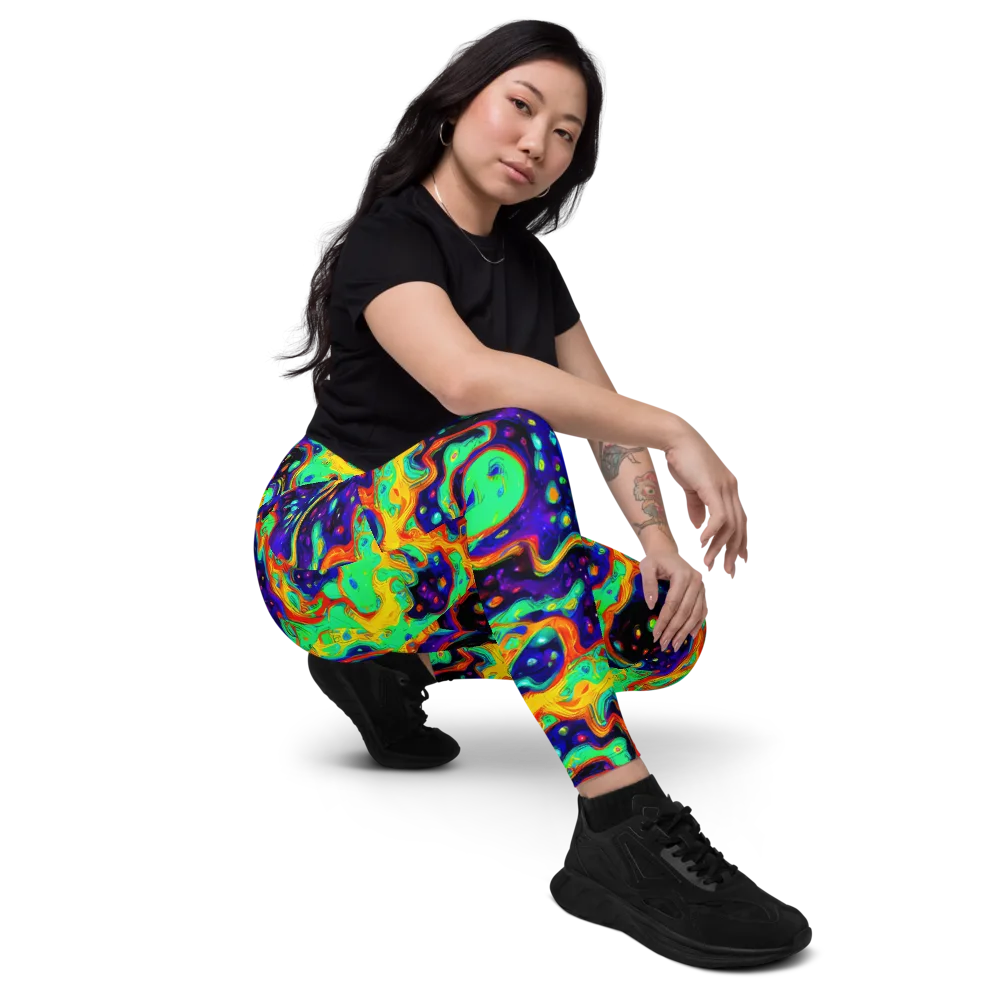 Deep Space Melt on Leggings with Pockets — Right Front