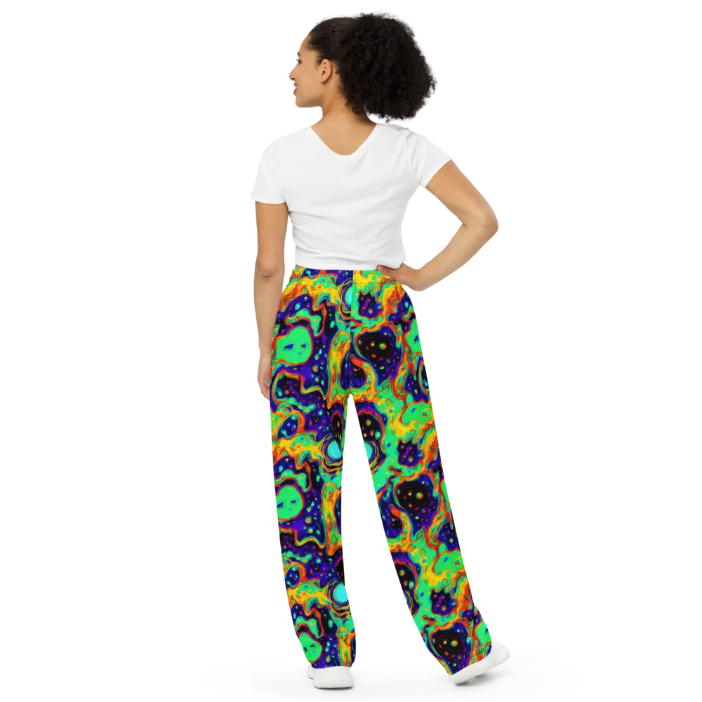 Deep Space Melt on Wide-Leg Pants — Back