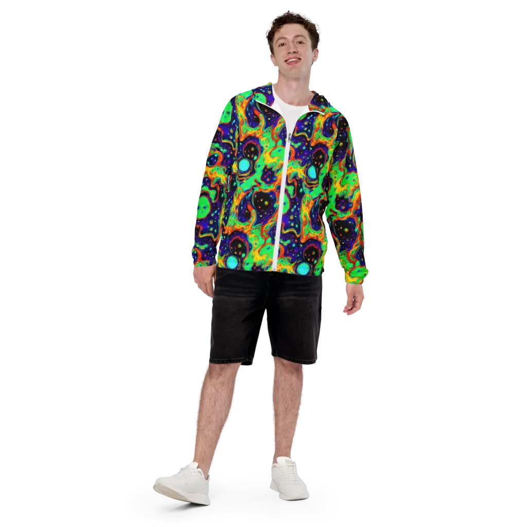 Deep Space Melt on Men's Windbreaker — Front