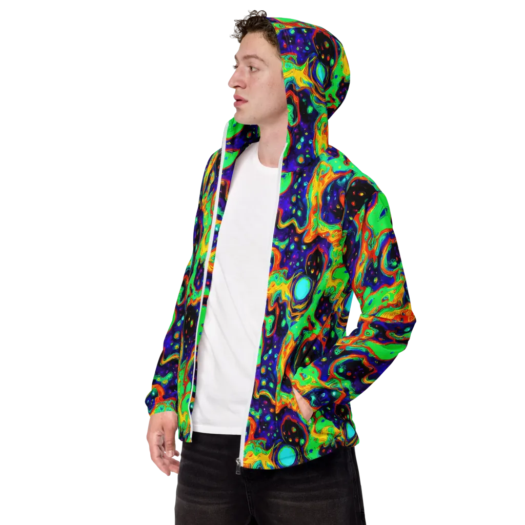 Deep Space Melt on Men's Windbreaker — Left Front